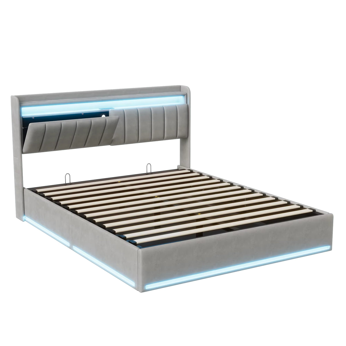 Lit Coffre 140x200cm LED et USB