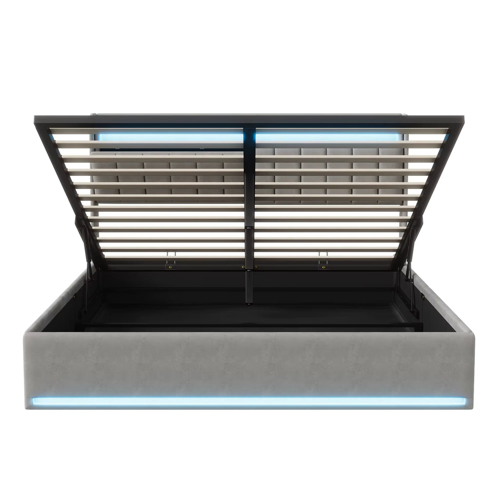 Lit Coffre 140x200cm LED et USB