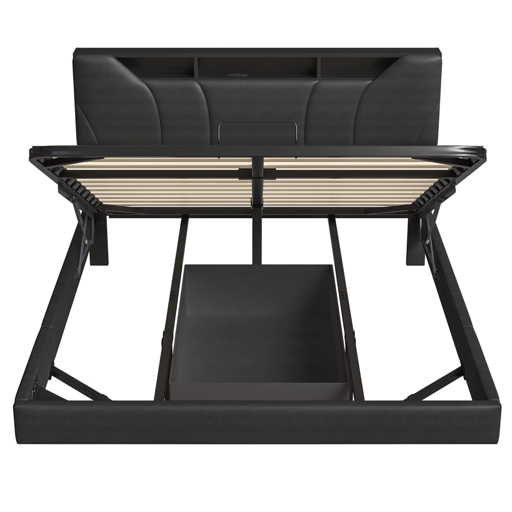Lit Coffre Flottant LED & USB